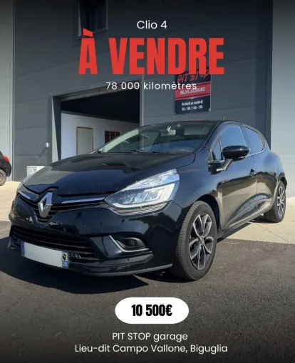 Vente de véhicule à Bastia : Nouvelle Clio 4 Renault disponible chez PIT STOP à Bastia, Biguglia, PIT STOP